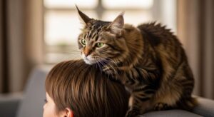 Geheimnisse der Katzenschmuselei: Warum Katzen ihren Halter am Kopf ablecken