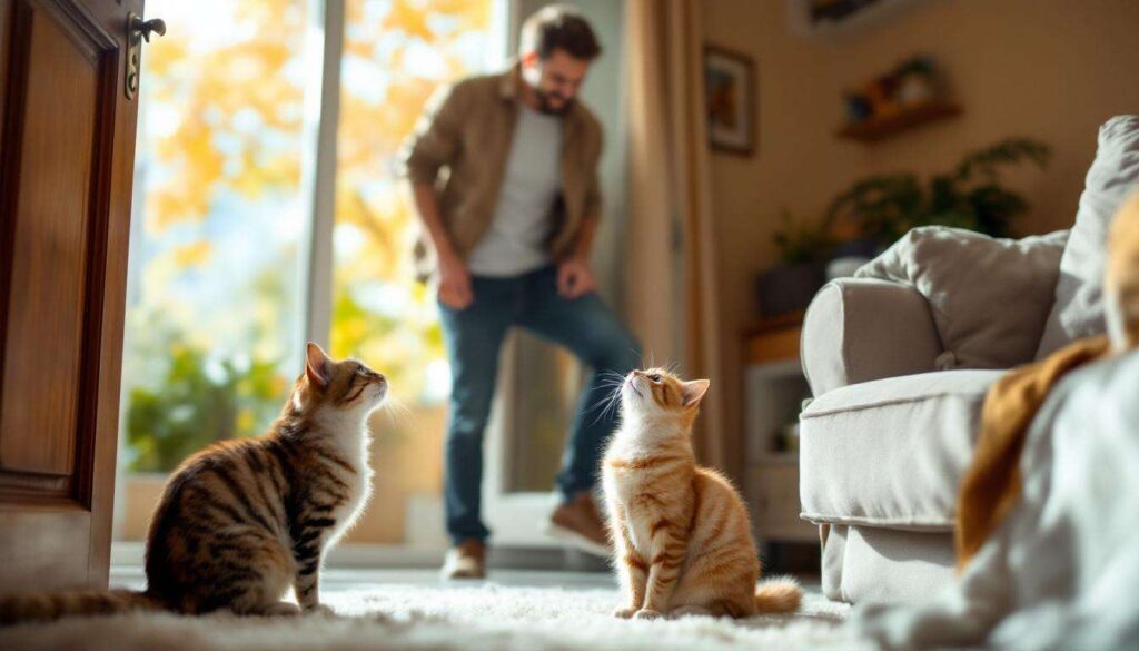 Katzen und ihre Menschen: Studie zeigt, dass Katzen Männer bei der Begrüßung häufiger anmiauen