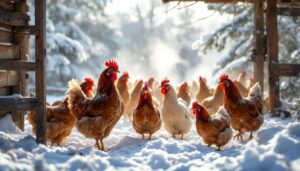 Hühner im Winter: Der entscheidende Schritt, damit sie auch bei Kälte weiter Eier legen