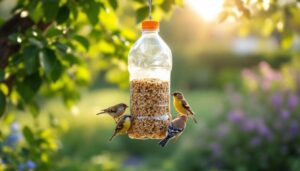 Eine Plastikflasche und zehn Minuten Zeit: So baust du eine effektive Vogelfutterstelle