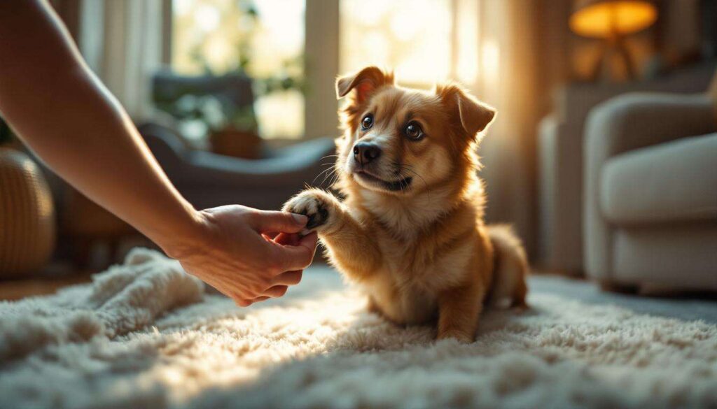 Wenn Ihr Hund Ihnen die Pfote reicht, dann nicht zum Spielen oder zur Begrüßung: Tierexperten erläutern die Gründe