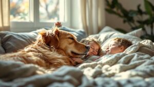 Wenn Golden Retriever die Kinder weckt, klingt das nach sanftem Dinosaurier
